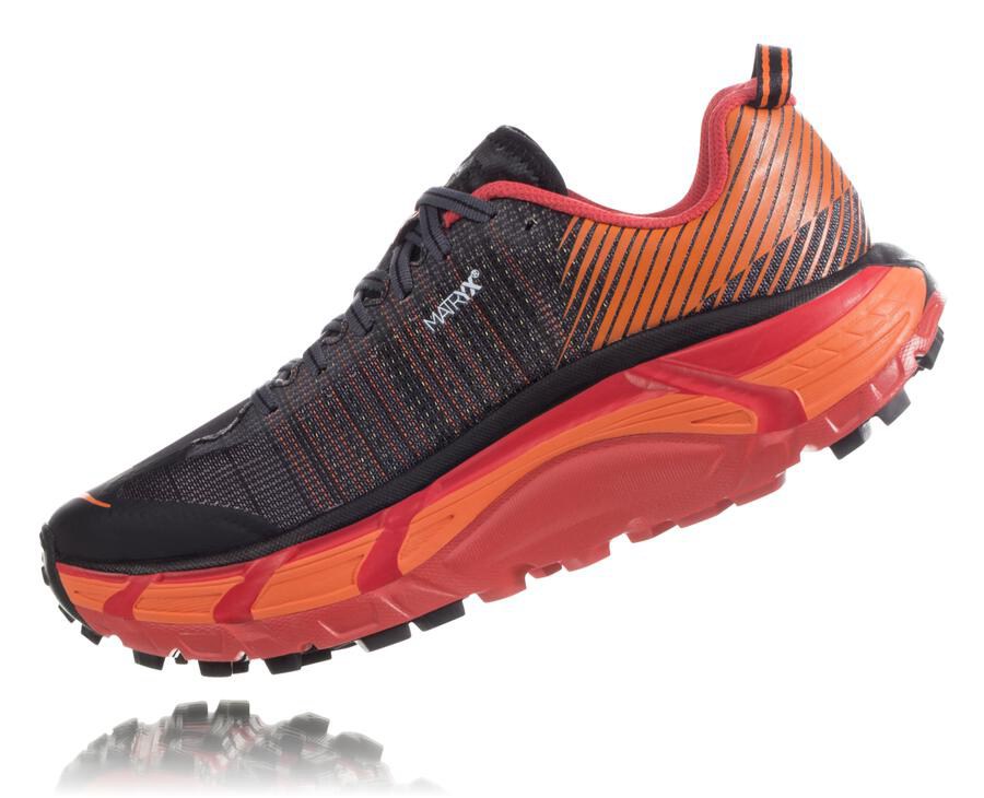 Hoka One One Trail Schoenen Dames - Evo Mafate 2 - Zwart/Rood - WG2059138